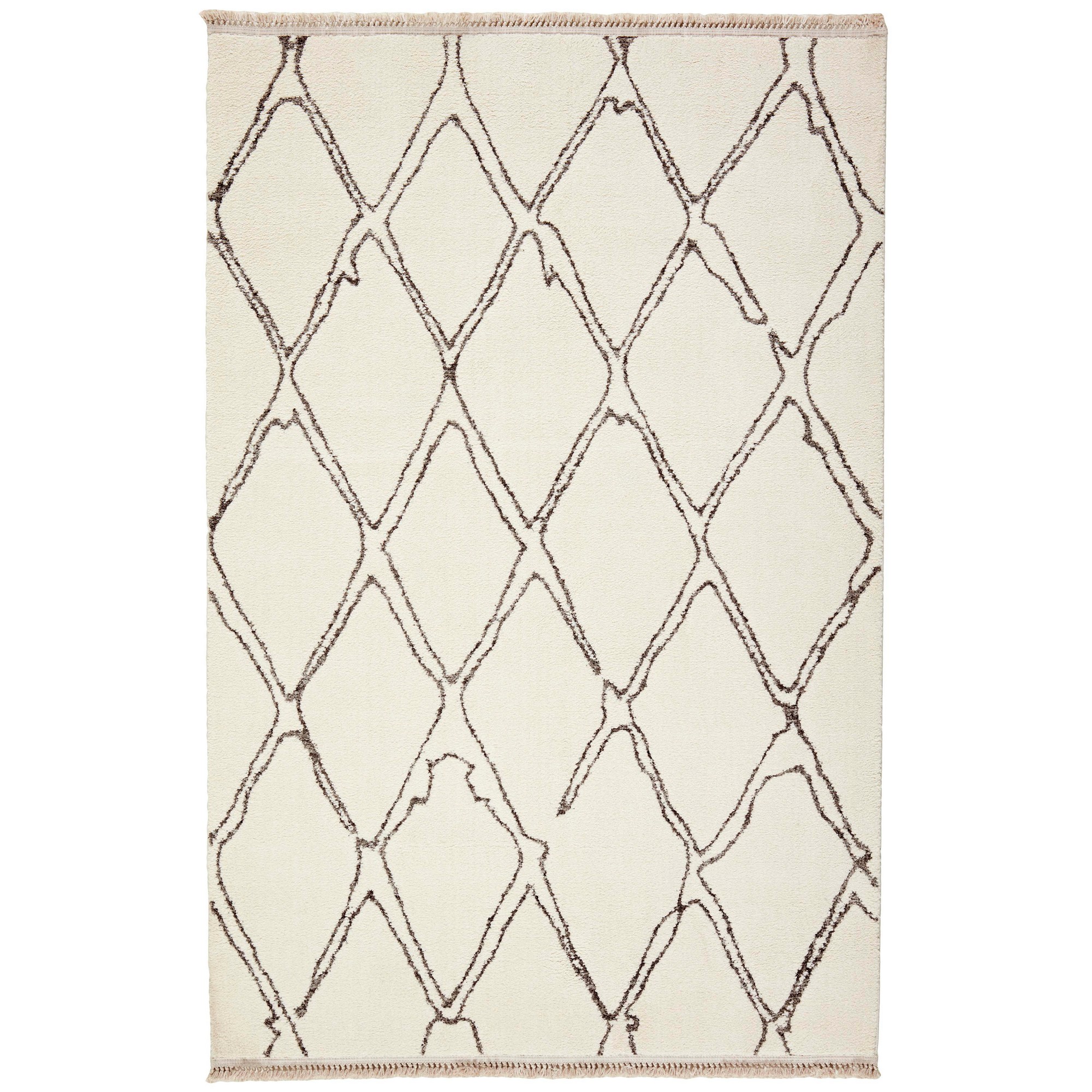 Savannah Moroccan Diamond Mhdgh66b Svn24 Rug In Cream White